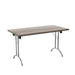 One Union Rectangular Folding Table 1400 X 700 Silver Grey Oak