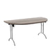 One Union D End Folding Table 1600 X 800 Silver Grey Oak
