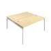 Telescopic 2 Person Maple Bench With Cable Port 1200 X 800 White 
