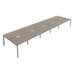 Cb 10 Person Bench With Cut Out 1200 X 800 Dark Walnut Silver