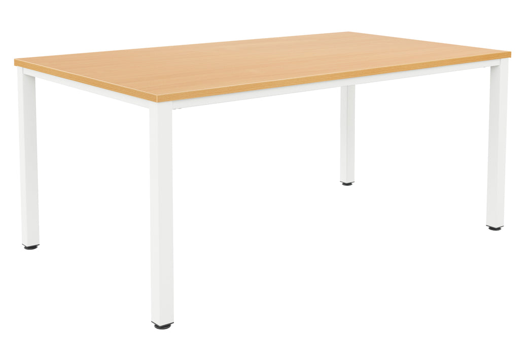 Fraction Infinity Meeting Table 200 X 100 Beech White Legs