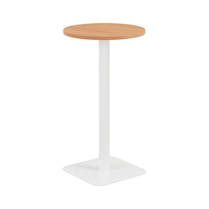 Contract High Table Beech With White Leg 600Mm 
