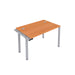 Cb 1 Person Extension Bench With Cable Port 1400 X 800 Beech Silver