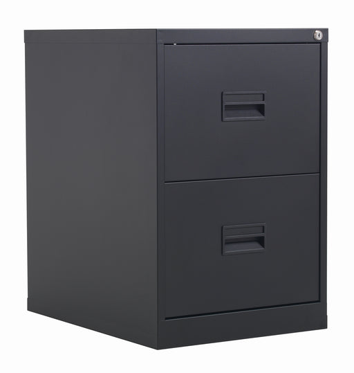 Talos Tc Steel 2 Drawer Filing Cabinet Black  