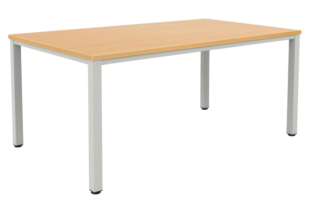 Fraction Infinity Meeting Table 200 X 100 Beech Silver Legs