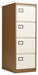 Bisley 4 Drawer Contract Steel Filing Cabinet Coffee Cream  