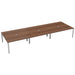 Cb 6 Person Bench With Cut Out 1200 X 800 Dark Walnut Silver