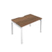 Telescopic Sliding 1 Person Walnut Bench With Cut Out 1200 X 600 Black 