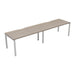 Cb 2 Person Single Bench With Cut Out 1200 X 800 Grey Oak Silver
