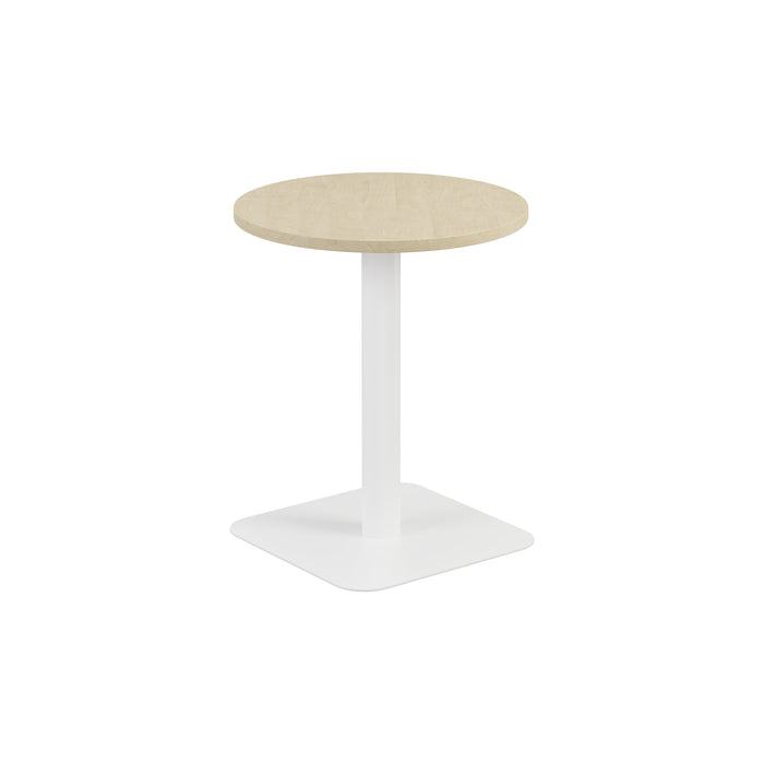 Contract Mid Table Maple With White Leg 600Mm 
