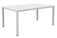 Fraction Infinity Meeting Table 160 X 80 White Silver Legs
