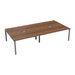 Cb 4 Person Bench With Cut Out 1400 X 800 Dark Walnut Silver