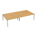 Cb 4 Person Bench With Cut Out 1400 X 800 Beech White