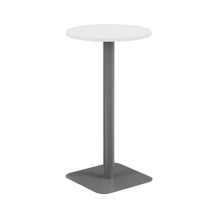 Contract High Table White With Grey Leg 600Mm 