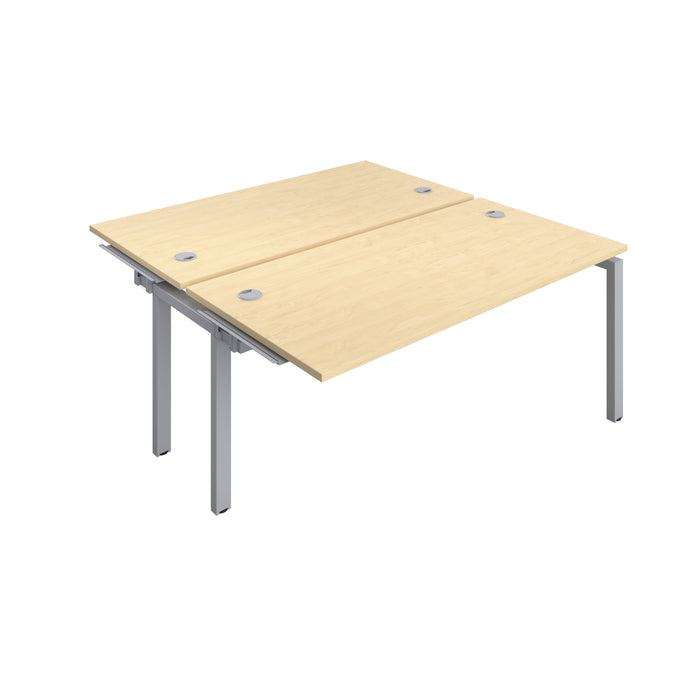 Telescopic Sliding 2 Person Maple Bench Extension With Cable Port 1200 X 800 White 