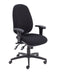 Maxi Ergo Office Chair With Lumbar Pump Black Adjustable Arms 
