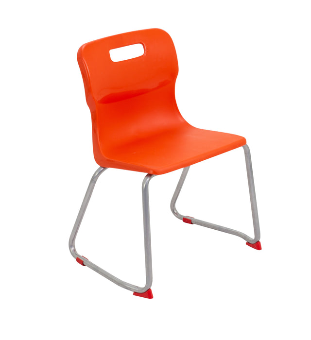 Titan Skid Base Size 4 Chair Orange  