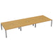 Cb 6 Person Bench With Cut Out 1400 X 800 Maple Silver