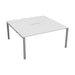 Cb 2 Person Bench With Cut Out 1400 X 800 White Silver