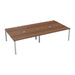 Cb 4 Person Bench With Cut Out 1200 X 800 Dark Walnut Silver