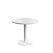 Contract Mid Table White With White Leg 800Mm 