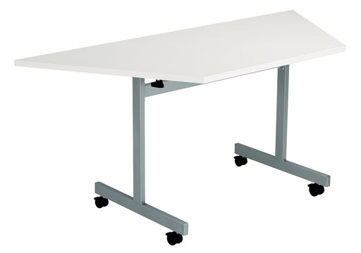 One Eighty Tilting Trapezoidal Table 1600 X 800 White 