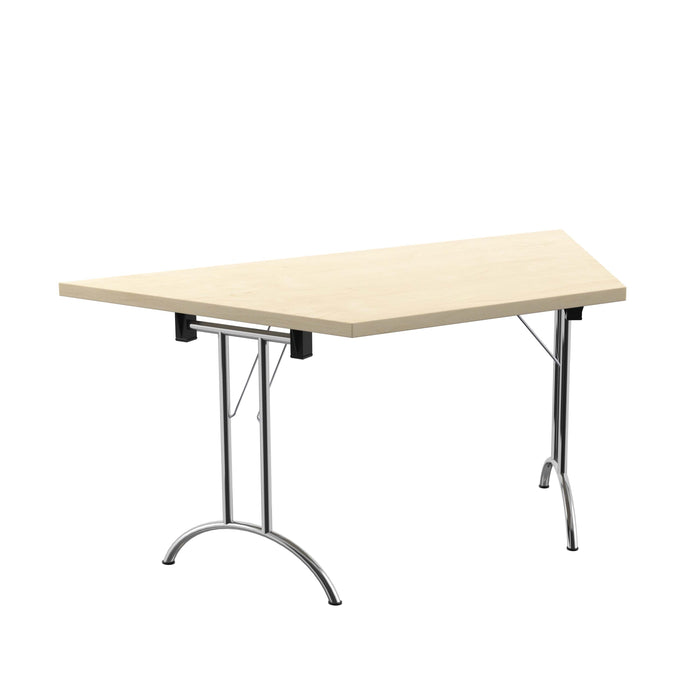 One Union Trapezoidal Folding Table 1600 X 800 Silver Maple
