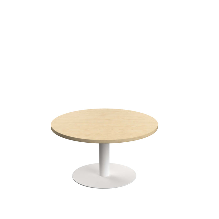 Contract Low Table Maple With White Leg 800Mm 
