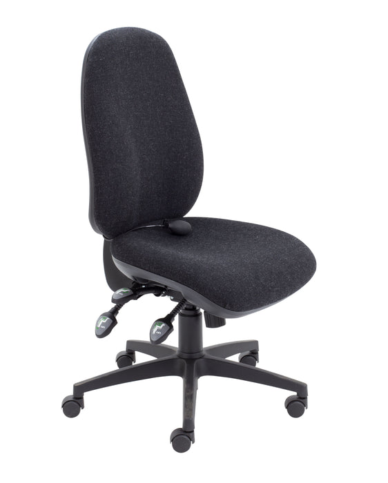 Maxi Ergo Office Chair With Lumbar Pump Charcoal No Arms 