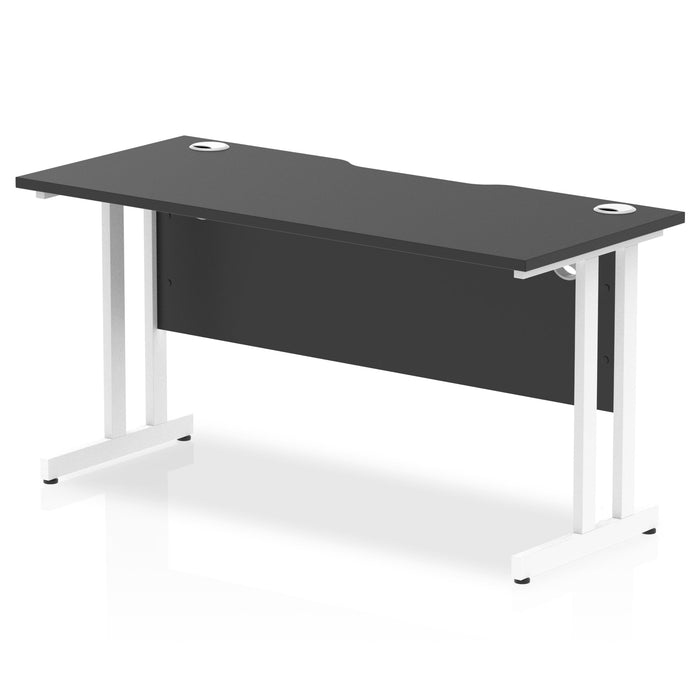 Impulse Black Series 1400mm Slimline Desk Cantilever Leg