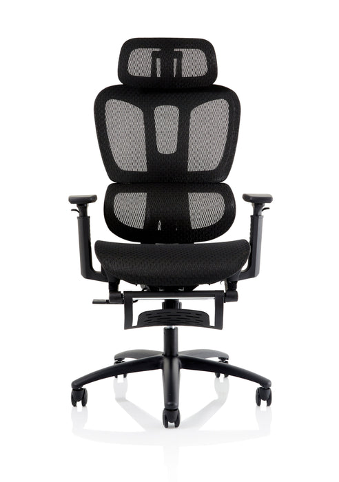 Horizon Executive Mesh Chair With Height Adjustable Arms and Footrest