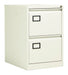 Bisley 2 Drawer Contract Steel Filing Cabinet Chalk  