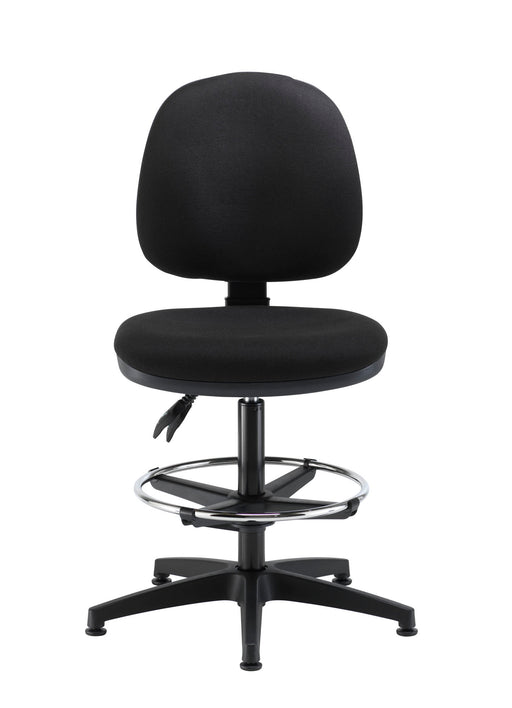 Concept Mid Back Chair With Draughting Kit Black Adjustable 