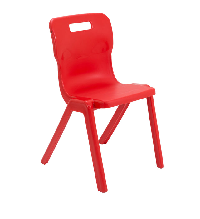 Titan One Piece Size 6 Chair Red  