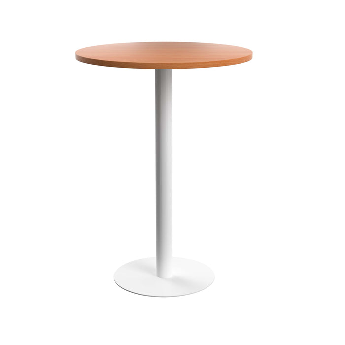 Contract High Table Beech With White Leg 800Mm 