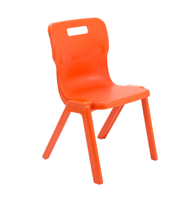 Titan One Piece Size 5 Chair Orange  