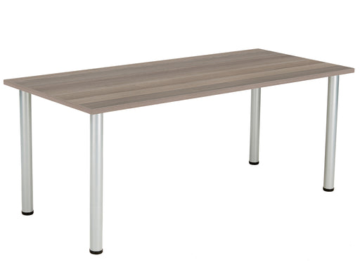 One Fraction Plus Rectangular Meeting Table 1880 Grey Oak 