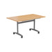 One Tilting Table With Silver Legs 1200 X 800 White 