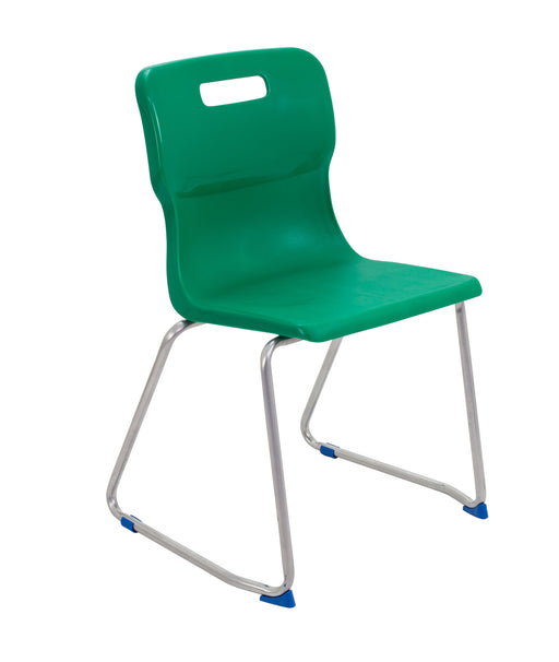 Titan Skid Base Size 6 Chair Green  
