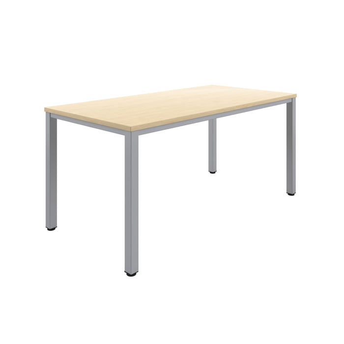 Fraction Infinity Meeting Table 160 X 80 Maple Silver Legs
