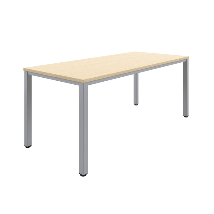 Fraction Infinity Meeting Table 180 X 80 Maple Silver Legs