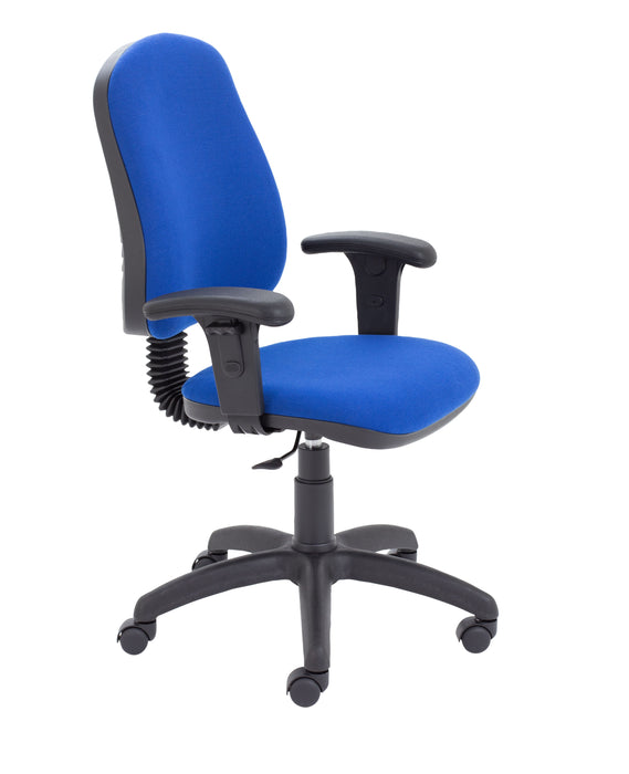 Calypso 2 Single Lever Fixed Back Chair Royal Blue No Arms 