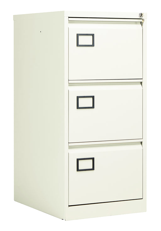 Bisley 3 Drawer Contract Steel Filing Cabinet Chalk  