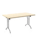 One Union Rectangular Folding Table 1400 X 800 Silver Maple