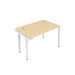 Cb 1 Person Extension Bench With Cable Port 1200 X 800 Maple Silver