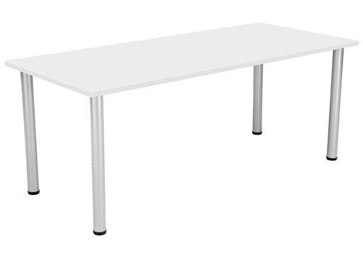 One Fraction Plus Rectangular Meeting Table 1880 White 