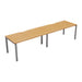 Cb 2 Person Single Bench With Cut Out 1200 X 800 Beech Black