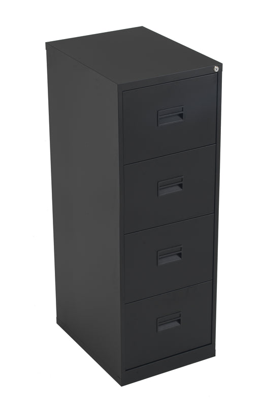 Talos Tc Steel 4 Drawer Filing Cabinet Black  