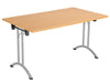 One Union Rectangular Folding Table 1400 X 800 Silver Beech