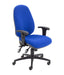 Maxi Ergo Office Chair With Lumbar Pump Royal Blue Adjustable Arms 